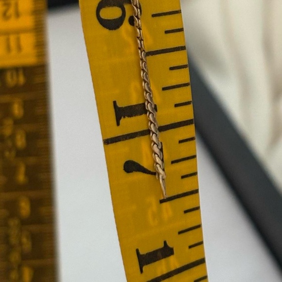 Vintage DE 375 Solid 9k Gold S Link Serpentine Chunky Necklace Chain 17.5” Long - Picture 8 of 9